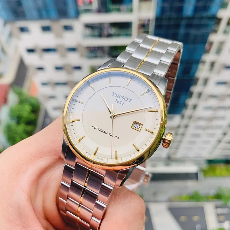 Tissot Luxury Powermatic 80 Ivory Dial Men's Watch- T086.407.22.261.00